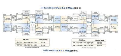Project Image of 631.0 - 823.0 Sq.ft 1 BHK Apartment for buy in Shivtara Tara Tarang