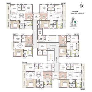 Project Image of 1630.0 - 2510.0 Sq.ft 3 BHK Apartment for buy in Vertex Palacia