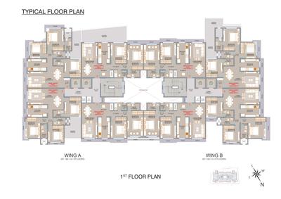 Project Image of 831.0 - 945.0 Sq.ft 2 BHK Apartment for buy in Veena Solace
