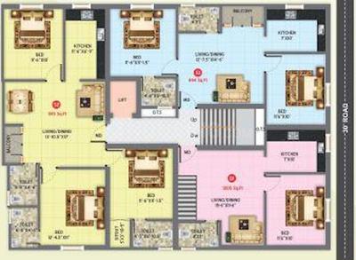 Project Image of 844.0 - 1205.0 Sq.ft 2 BHK Apartment for buy in Vesta Sri Thandapani