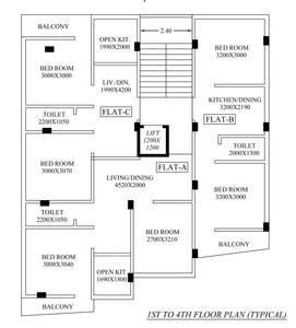 Mark Galaxy Apartment Galaxy Apartment Cluster Plan 1
