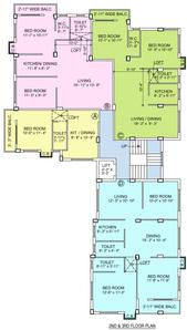 Project Image of 0.0 - 1023.0 Sq.ft 2 BHK Apartment for buy in Sai Reality Tower