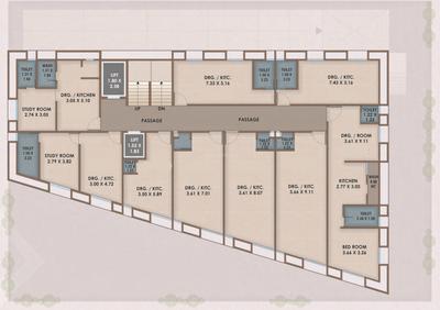 Project Image of 181.05 - 430.02 Sq.ft 1 BHK Apartment for buy in Nisha Veer Enclave