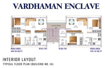 Project Image of 449.5 - 476.2 Sq.ft 2 BHK Apartment for buy in Vardhaman Enclave