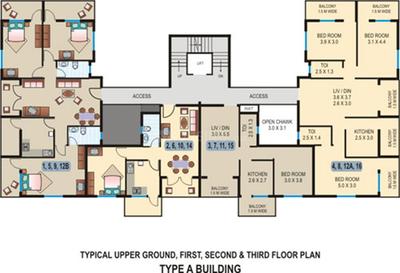 Project Image of 763.0 - 1431.0 Sq.ft 1 BHK Apartment for buy in Nanu Sapana Oasis