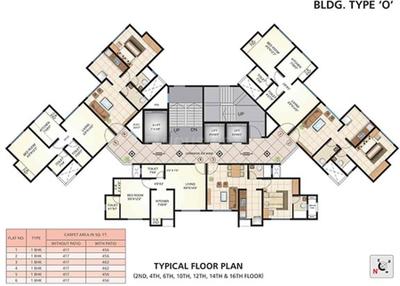 Project Image of 680.0 - 1479.0 Sq.ft 1 BHK Apartment for buy in Puraniks Sky Villas