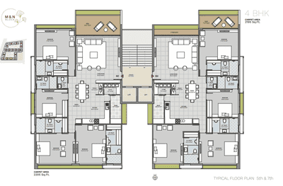 Project Image of 1911.0 - 6203.0 Sq.ft 3 BHK Apartment for buy in Avadh Ercole