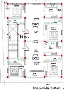 VK Manoj Enclave B Block Manoj Enclave B Block Cluster Plan from 1st to 3rd Floor 1