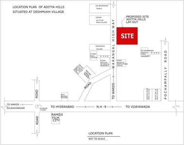 Bhavya Aditya Hills Location Plan 1