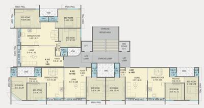 Project Image of 743.14 - 862.4 Sq.ft 3 BHK Apartment for buy in Amar Amardeep Harmony