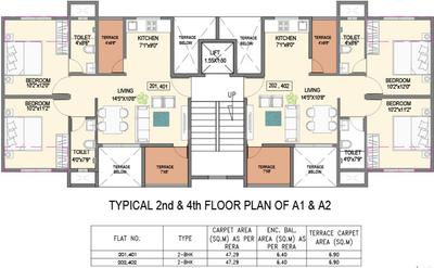 Project Image of 507.0 - 509.0 Sq.ft 2 BHK Apartment for buy in Goel Ganga Niwas A1 A2