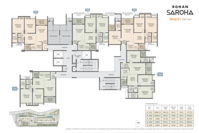 Project Image of 836.0 - 2023.0 Sq.ft 2 BHK Apartment for buy in Rohan Saroha