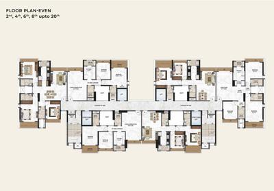 Project Image of 840.0 - 1190.0 Sq.ft 2 BHK Apartment for buy in Shreeji Landmark One