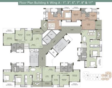 Project Image of 716.0 - 718.0 Sq.ft 2 BHK Apartment for buy in Kalpataru Serenity