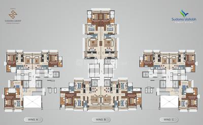 Project Image of 467.0 - 1605.56 Sq.ft 1 BHK Apartment for buy in Sudama Vallabh Wing A B C