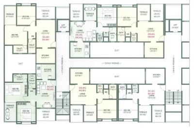 Project Image of 347.0 - 362.0 Sq.ft 1 BHK Apartment for buy in Shyama Wisteria C Building Phase 1