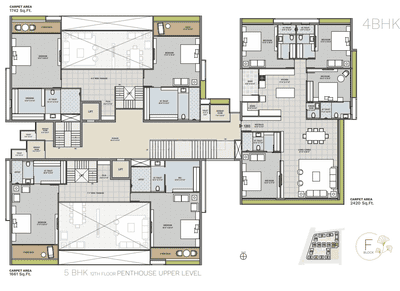 Project Image of 1911.0 - 6203.0 Sq.ft 3 BHK Apartment for buy in Avadh Ercole