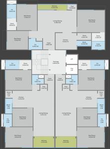 Project Image of 1070.79 - 1172.94 Sq.ft 3 BHK Apartment for buy in Shreeji Sharnam Evok