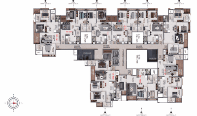 Project Image of 735.0 - 1064.0 Sq.ft 2 BHK Apartment for buy in Apex Vedantaa