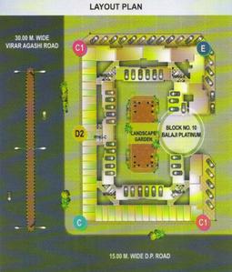 Baba Balaji Platinum Block No 10 Type D2 C Wing Layout Plan 1