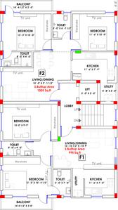 Project Image of 995.0 - 1005.0 Sq.ft 2 BHK Apartment for buy in Arul Aarudraa