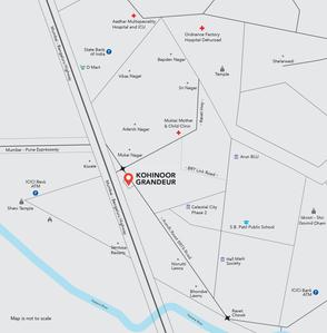 Project Image of 681.14 - 835.82 Sq.ft 3 BHK Apartment for buy in Kohinoor Kohinoor Grandeur