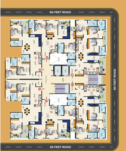 Project Image of 1658.0 - 2001.0 Sq.ft 3 BHK Apartment for buy in Mahalaxmi Aishwaryam Residency