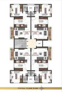 Aaradhya Vista Vista Cluster Plan from 1st to 4th Floor 1