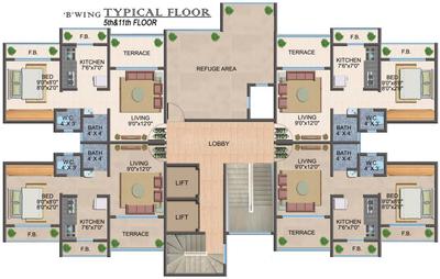 Project Image of 265.0 - 285.0 Sq.ft 1 BHK Apartment for buy in Kuber Samruddhi Phase I