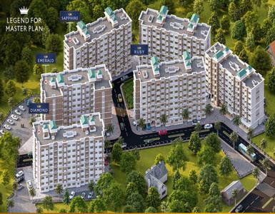 Project Image of 255.21 - 472.54 Sq.ft 1 RK Apartment for buy in Nine Star Crown Bldg No 6 Diamond