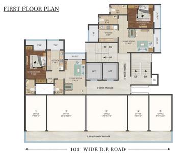 Project Image of 372.03 - 627.54 Sq.ft 1 BHK Apartment for buy in Swastik Heights Wing A