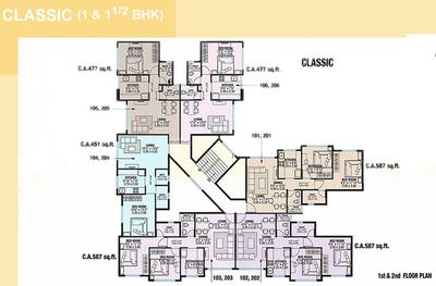 Project Image of 451.0 - 664.0 Sq.ft 1 BHK Apartment for buy in City