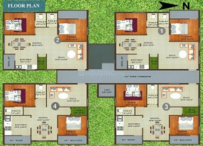 Project Image of 0.0 - 1285.0 Sq.ft 2 BHK Apartment for buy in DNR Woodland Residency