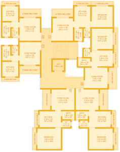 Project Image of 331.0 - 354.0 Sq.ft 1 BHK Apartment for buy in Wonder Gajanan Vatika Residency