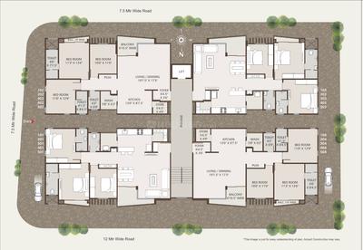 Project Image of 556.28 - 687.92 Sq.ft 2 BHK Apartment for buy in Aadhya Fortune