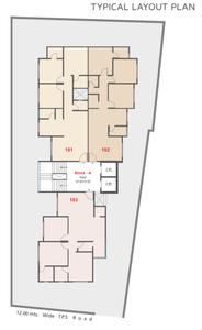 Project Image of 785.87 - 839.48 Sq.ft 3 BHK Apartment for buy in Aashirvad Bhagyalaxmi Apartment