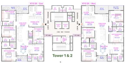 Project Image of 2290.0 - 4710.0 Sq.ft 3 BHK Apartment for buy in Srias Iwa