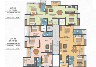 Project Image of 834.85 - 934.0 Sq.ft 2 BHK Apartment for buy in XS Real Magnus
