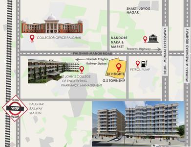 Project Image of 362.0 - 563.39 Sq.ft 1 BHK Apartment for buy in Sk Heights Building 3