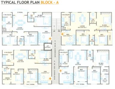 Project Image of 1073.0 - 1588.0 Sq.ft 3 BHK Apartment for buy in Jubilee Homes