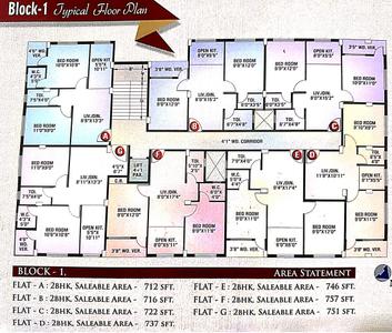 Project Image of 626.0 - 757.0 Sq.ft 2 BHK Apartment for buy in Ramprasad Abasan