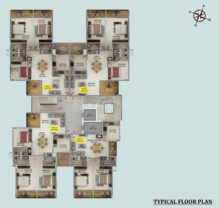 Project Image of 1067.0 - 1554.0 Sq.ft 2 BHK Apartment for buy in Trinity Uptown