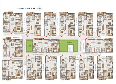 Project Image of 1550.0 - 1706.0 Sq.ft 3 BHK Apartment for buy in Sai Sannidhi II