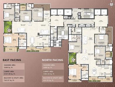 Project Image of 5299.93 - 5399.93 Sq.ft 4 BHK Apartment for buy in Auro The Pearl Phase I