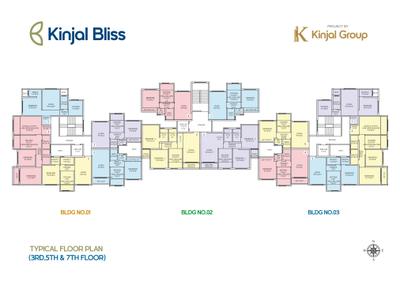 Project Image of 338.74 - 532.81 Sq.ft 1 BHK Apartment for buy in Kinjal Bliss