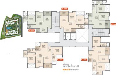Project Image of 774.0 - 960.0 Sq.ft 2 BHK Apartment for buy in Rohan Madhuban II Wings A B C