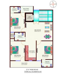 Project Image of 0.0 - 1600.0 Sq.ft 3 BHK Builder Floor for buy in Shri Kunj Residency