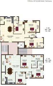 Project Image of 1200.0 - 1595.0 Sq.ft 3 BHK Apartment for buy in Adharshila Punit Enclave Block C