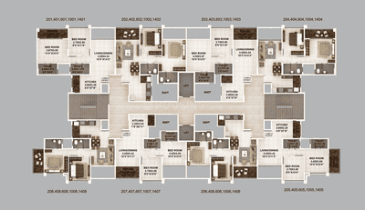 Project Image of 423.78 - 663.81 Sq.ft 2 BHK Apartment for buy in Kumar Pebble Park