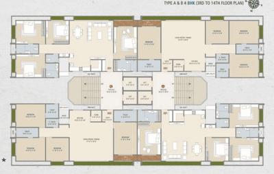 Project Image of 1989 Sq.ft 3 BHK Apartment / Flat for sale in Jahangir Pura for Rs. 7500000